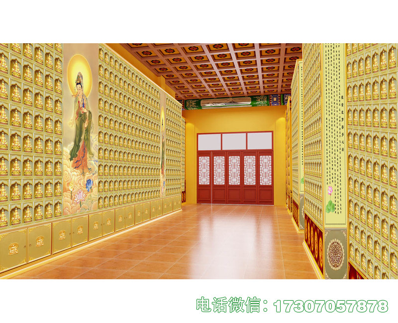 福建地宫骨灰堂千佛墙